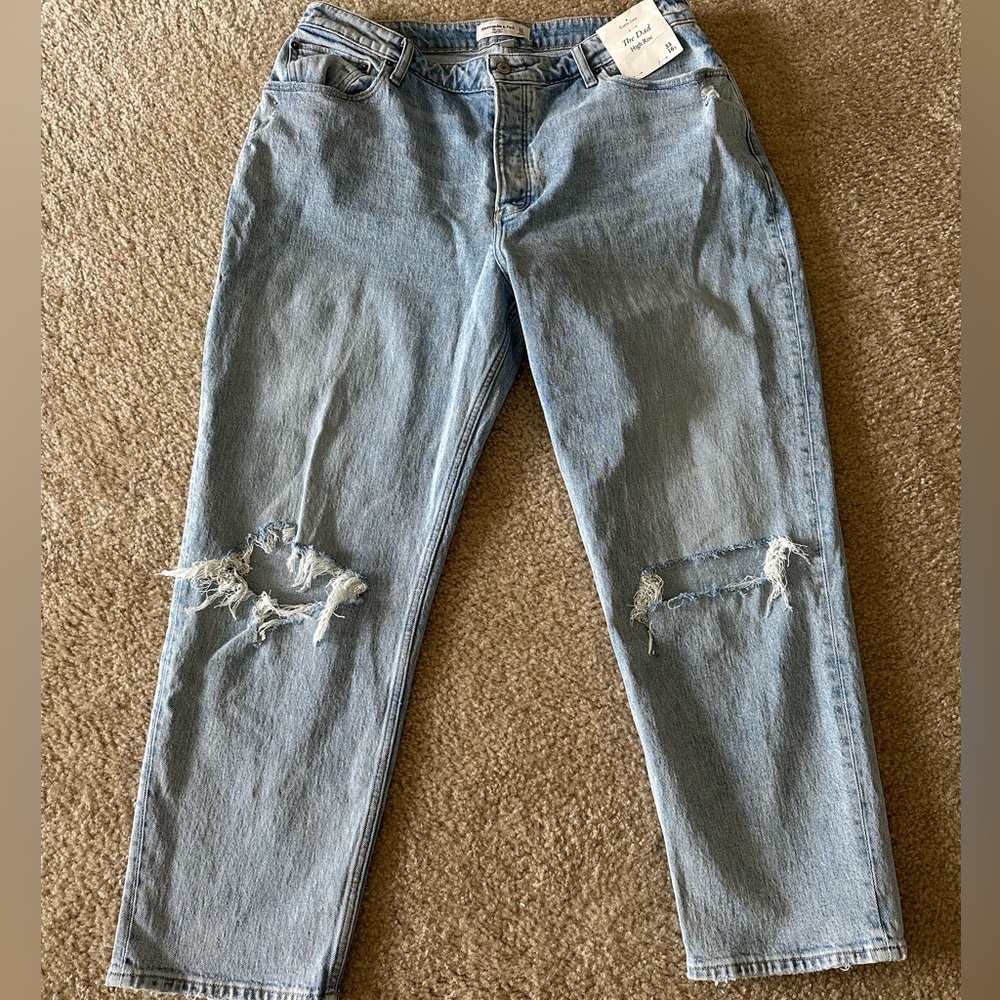 Abercrombie & Fitch Curve Love Dad Jeans 33/16S